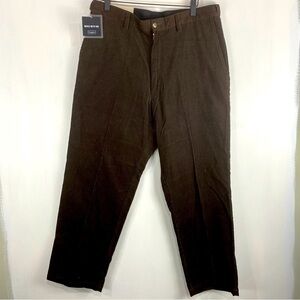 Haggar Men's Cotton Corduroy Ribbed Classic American Fit‎ Pants Size 34X29 (NWT)